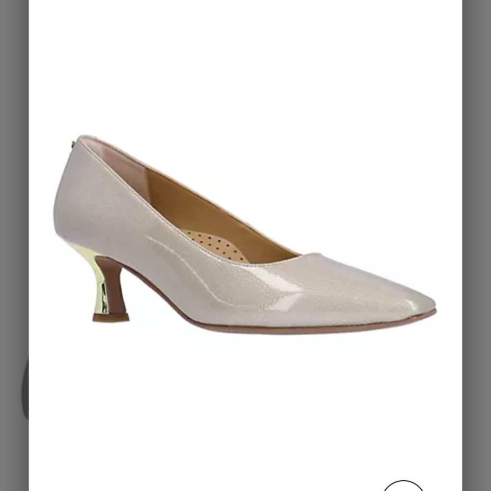 NIB J Renee Elegant LIGHT Gold Pumps Sz 10 Never Worn.